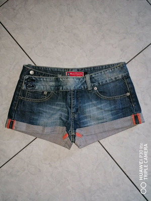 Miss Denim No 28 jean shorts like new, women's blue