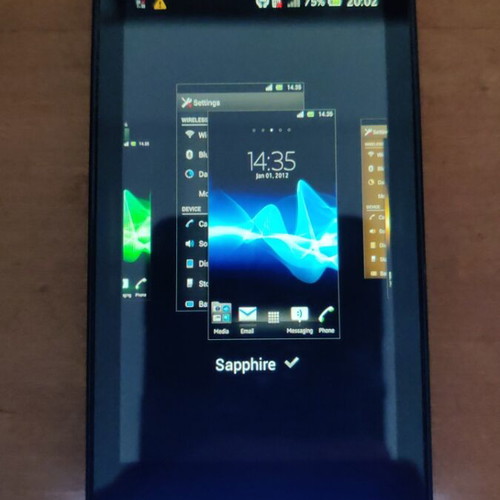 Sony Xperia U (ST25i) smartphone used, collectible model with LED lights