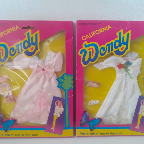 Wendy doll dress sets, closed, both together