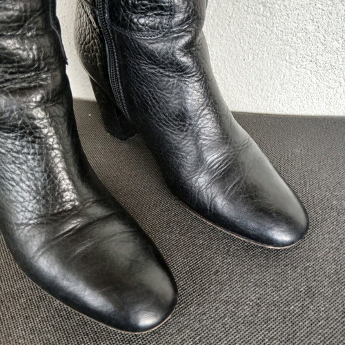 Logan leather boots Vero Cuoio like new, size 39, black