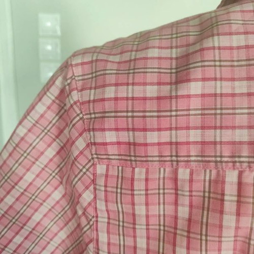 Schöffel pink women's shirt with check pattern like new, S/M