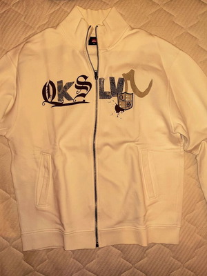 Quiksilver cotton jacket XL white like new