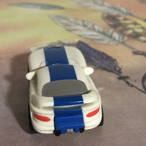 Autotech O.S.F.T. Retro Transforming Robot Car Dodge Viper 1/64 scale