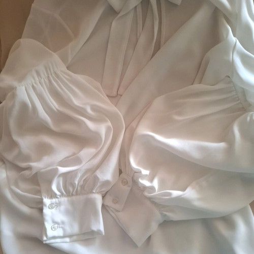 Pierre Cardin white shirt with tie and unique sleeves like new