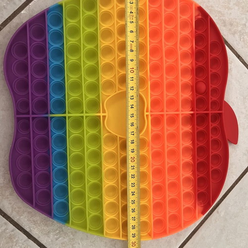 Jumbo Pop It Apple Rainbow Fidget Toy new