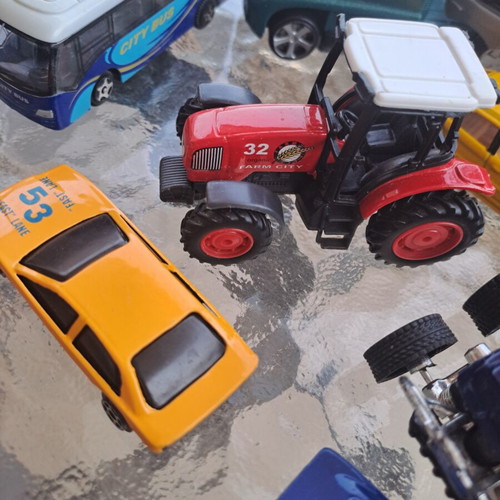 Set of 12 miniature vehicles