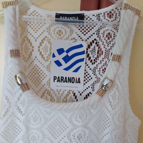 Paranoia white long dress new with open back