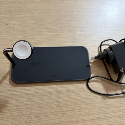 Zens Wireless Charger Qi Pad 10W Black Dual + Watch like new