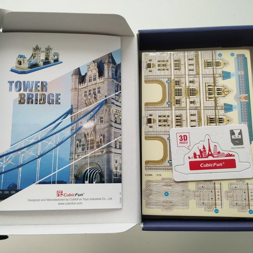 3D Puzzle CubicFun Tower Bridge new, 52 pieces