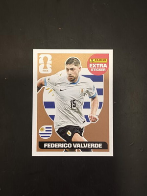 Extra Sticker World Cup Valverde Uruguay like new