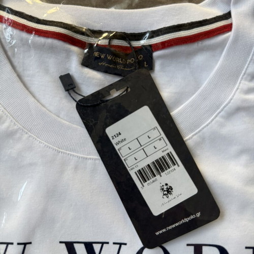 T-shirt New World Polo white, new