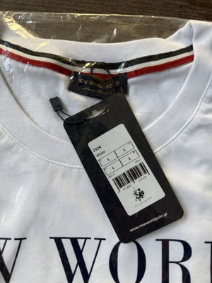 T-shirt New World Polo white, new
