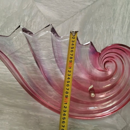 Walther Glas πιατέλα centerpiece κοχύλι 48cm καινούργιο, made in Germany