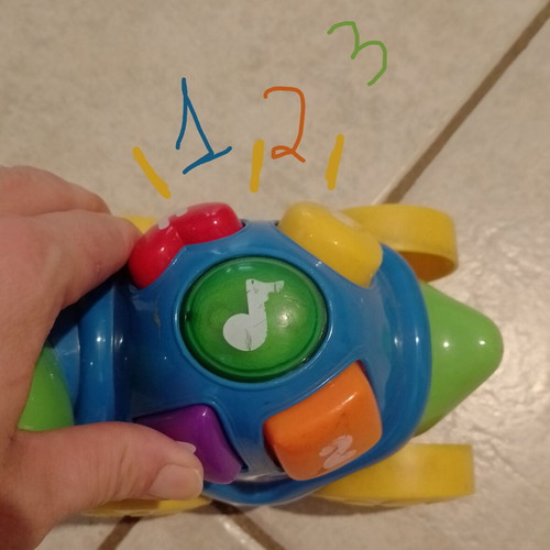 Fisher-Price turtle toy with numbers and counting song