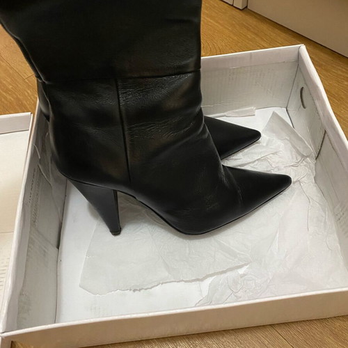Leather boots black like new, size 37