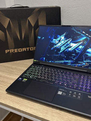 Acer Predator Helios Neo 16 AI лаптоп като нов, 32GB RAM, 1TB SSD, RTX 5070 Ti