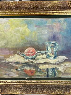 Πίνακας ζωγραφικής Όθων Περβολαράκης λάδι σε μουσαμά σαν καινούργιο 50x60