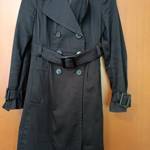 Zara women's trench coat used, brown, size M
