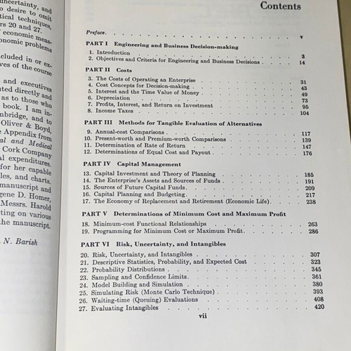 Economic Analysis for Engineering and Managerial Decision-Making σκληρόδετο μεταχειρισμένο