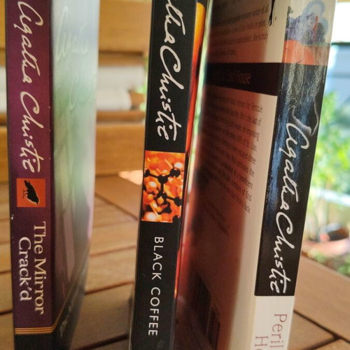 Agatha Christie mystery book set, 3 English novels