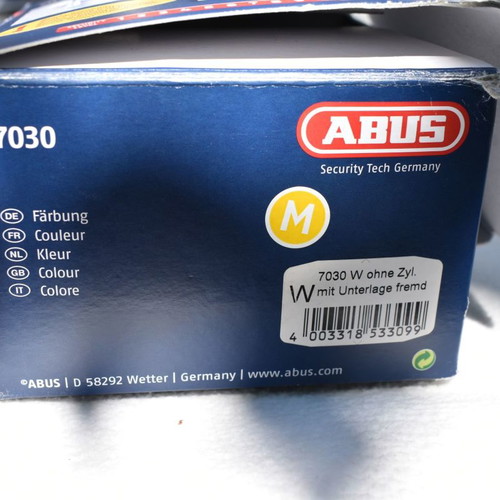 Abus Germany security lock used, missing some mounting screws