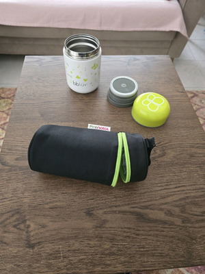 Bbluv food thermos and Prenatal bottle thermos like new