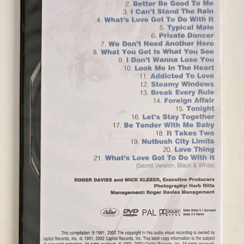 Tina Turner Simply The Best The Video Collection DVD like new