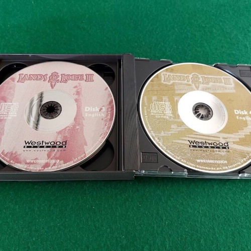 Lands Of Lore III PC used, 4 CDs, box and booklet