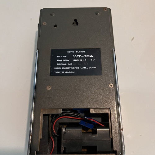 Korg WT-10A needle tuner used for guitar, battery operated