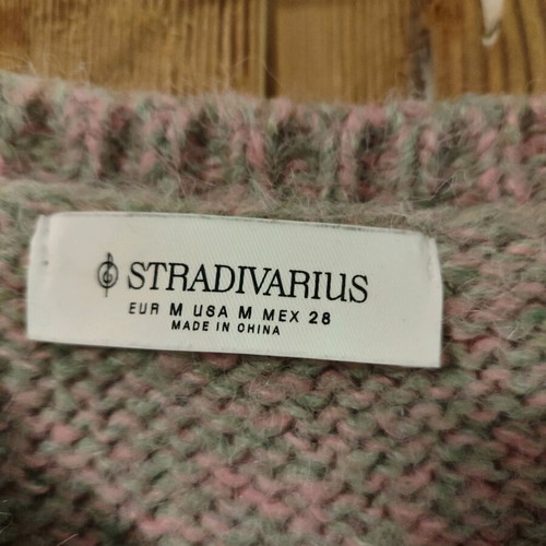 Stradivarius knitted cardigan medium like new, multicolor