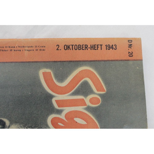 German Army magazine Signal N.20 used 1943