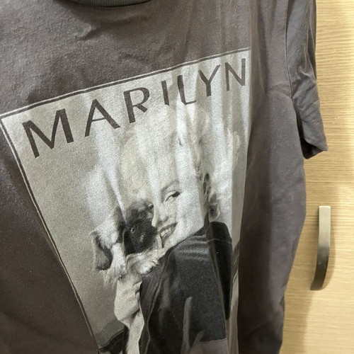 Marilyn Monroe Short Sleeve T-shirt like new, H&M, gray