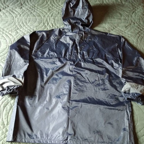 Waterproof set pants and jacket with hood, dark blue, XXL, new