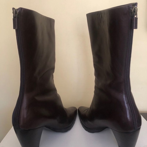 Walter Steiger brown leather boots used, size 40