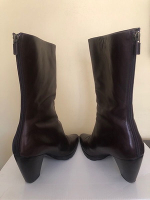 Walter Steiger brown leather boots used, size 40