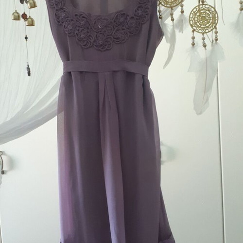 Katerina Dapi dress purple medium like new, handmade