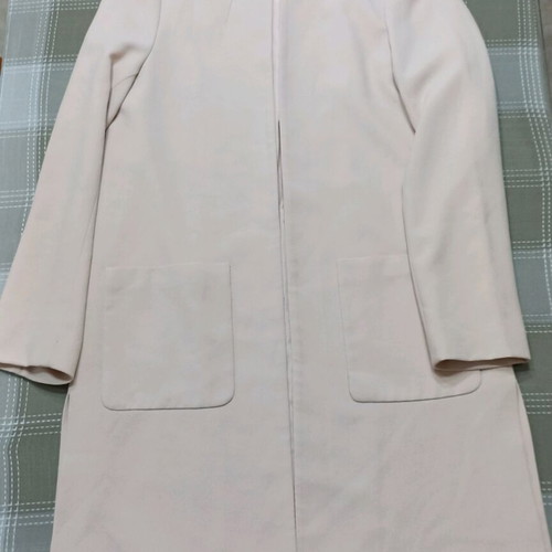 Women's long collarless jacket H&M like new, soft salmon color