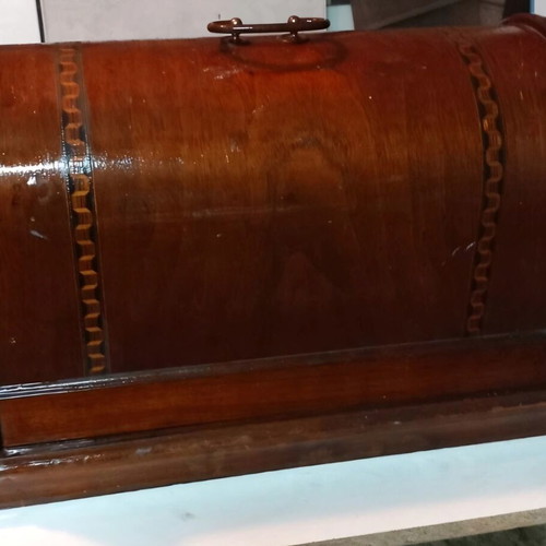 Winselmann Hand Crank Sewing Machine used with Wooden Case