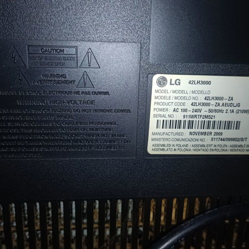LG TV 42' used