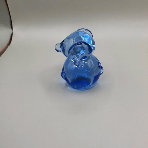 Glass elephant figurine 6 cm