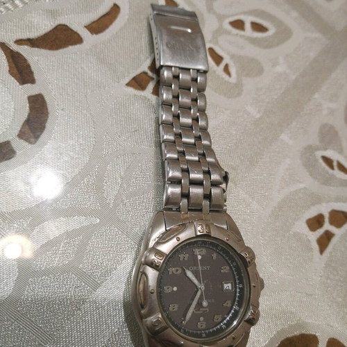 Orient men's watch used, collectible, silver