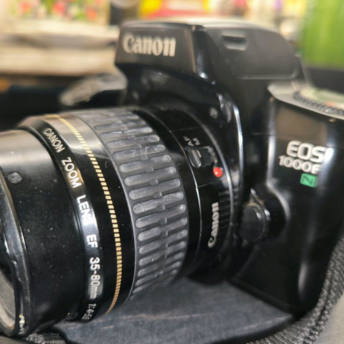 Canon EOS 600 and 1000F with 2 EF lenses and flash like new