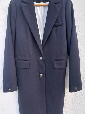 Caroll wool coat new, dark blue, size 38