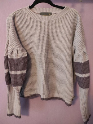 Women's knitted sweater like new, purple, size S/M