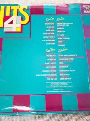 Hits 4 The Album 2XLP βινύλιο Ελλάδα 1986 ροκ