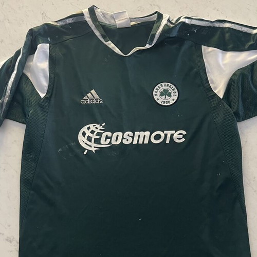 Panathinaikos Adidas jersey small used with wear on stripes