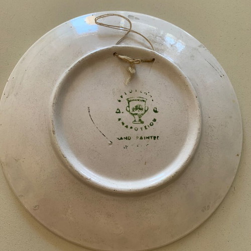 Evagelistria of Tinos Church Handmade Plate used