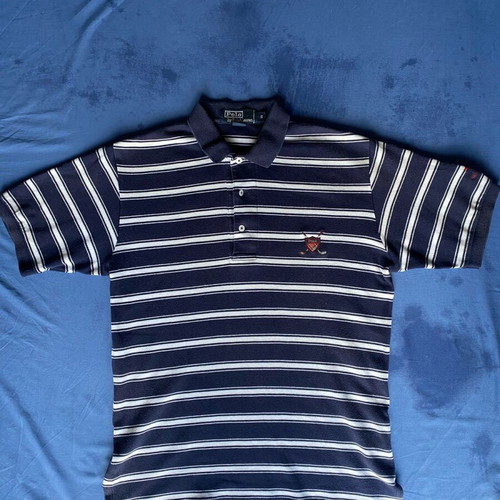 Polo Ralph Lauren striped navy blue and white shirt, like new, size S