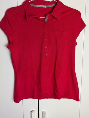 Marks & Spencer Women's Polo Shirt Used Xtralarge Fuchsia Pink Cotton