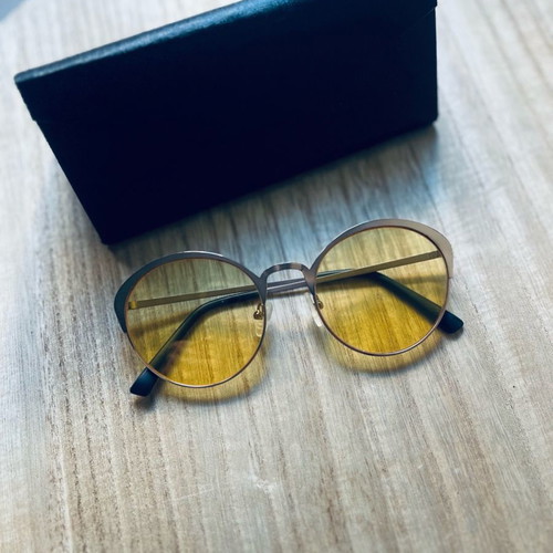 Hawkers sunglasses used, transparent with yellow tint